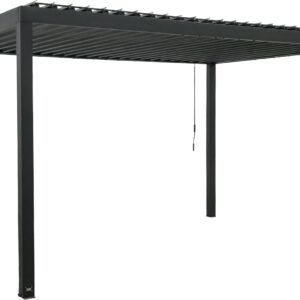 14x10 Sarasota Steel Louvered Pergola