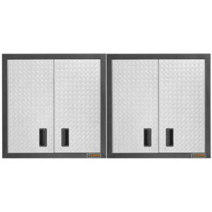 Gladiator Premier Welded Steel 2 Piece Wall Cabinet Set