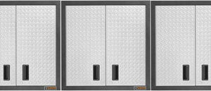 Gladiator Premier Welded Steel 3 Piece Wall Cabinet Set