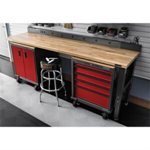Gladiator Premier Welded Steel Red 6 Piece Stool Set