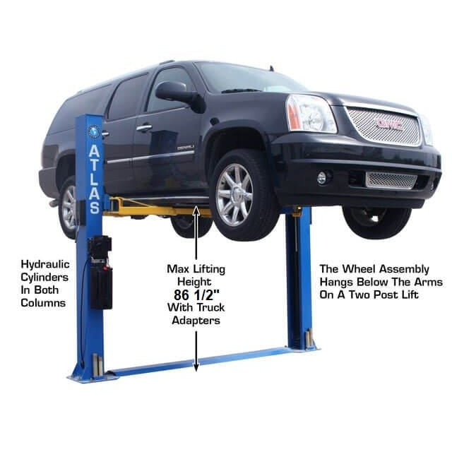 Atlas BP8000 8,000 lb Baseplate 2 Post Lift - Image 2