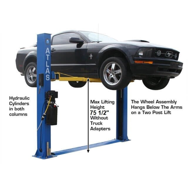 Atlas BP8000 8,000 lb Baseplate 2 Post Lift - Image 4
