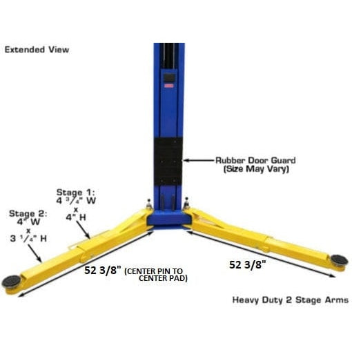 Atlas OHX10000X 10,000 lb Extra Tall 2-Post Lift - Image 14