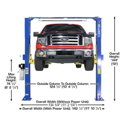 Atlas PRO-9D 9,000 lb Overhead 2-Post Lift - Image 4