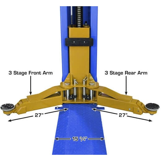 Atlas Platinum PVL9BP ALI Certified 9,000 lb Baseplate 2 Post Lift - Image 6