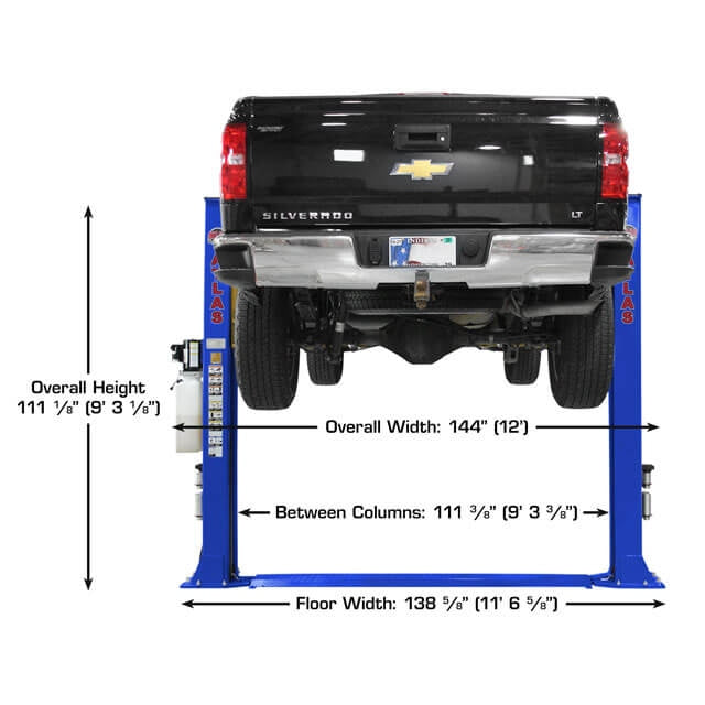Atlas Platinum PVL9BP ALI Certified 9,000 lb Baseplate 2 Post Lift - Image 3