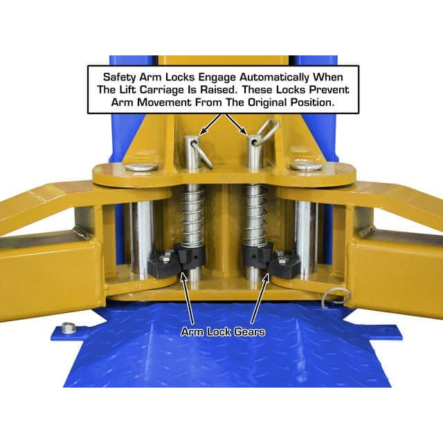Atlas Platinum PVL9BP ALI Certified 9,000 lb Baseplate 2 Post Lift - Image 8