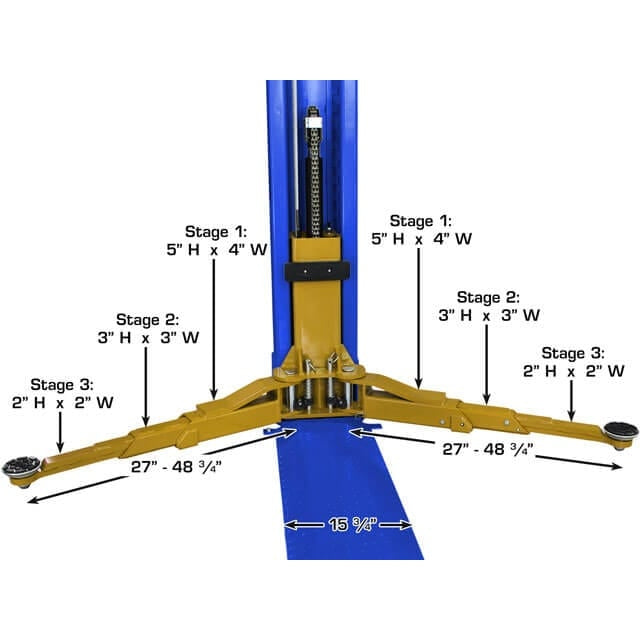 Atlas Platinum PVL9BP ALI Certified 9,000 lb Baseplate 2 Post Lift - Image 7