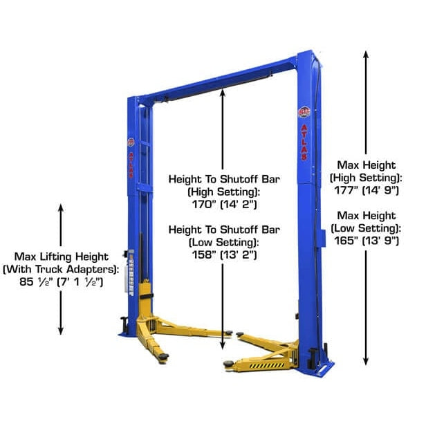 Atlas Platinum PVL12 ALI Certified 12,000 lb Overhead 2 Post Lift - Image 2