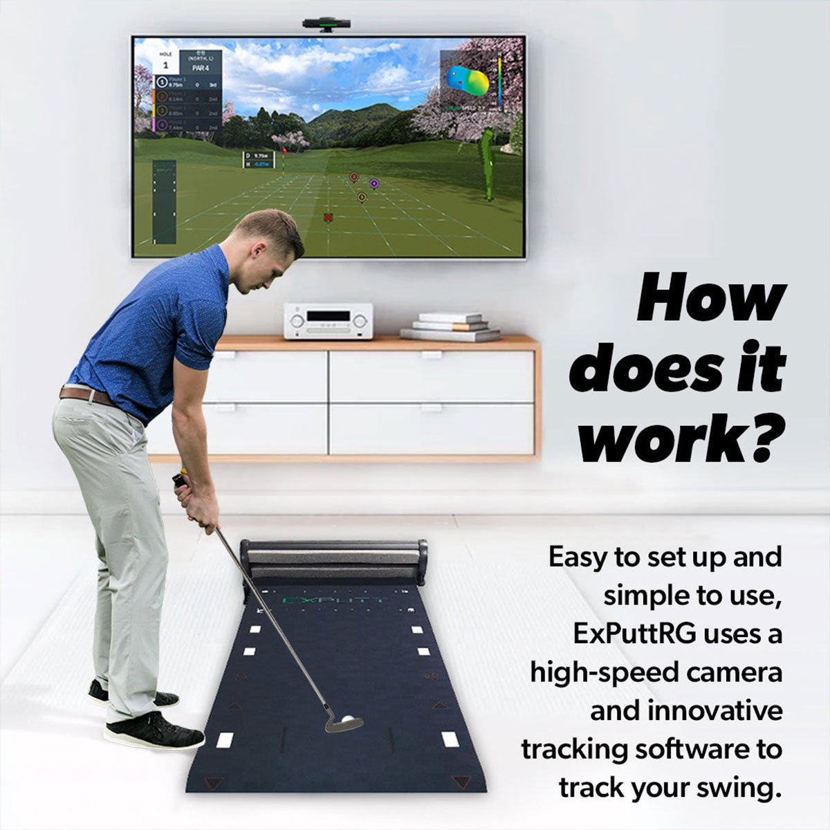 Exputt RG EX500D Real-Time Golf Putting Simulator - Image 3