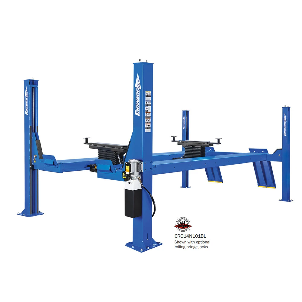 Forward Lift CRO14 14,000 LB ALI Certified Four-Post Lift - 182.5" Max Wheelbase - Image 3
