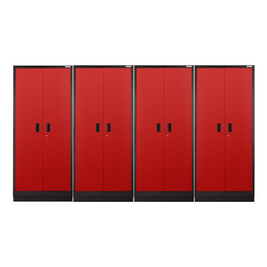 Gladiator Premier Pre-Assembled Red 84" Tall Cabinet (4-Pack)