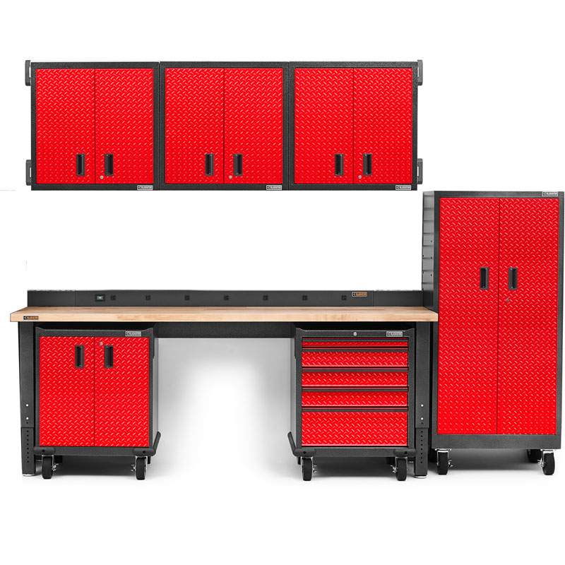 Gladiator Premier Welded Steel Red 10 Piece Kit - Image 2