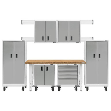 Gladiator Premier Welded Steel White 9 Piece Set