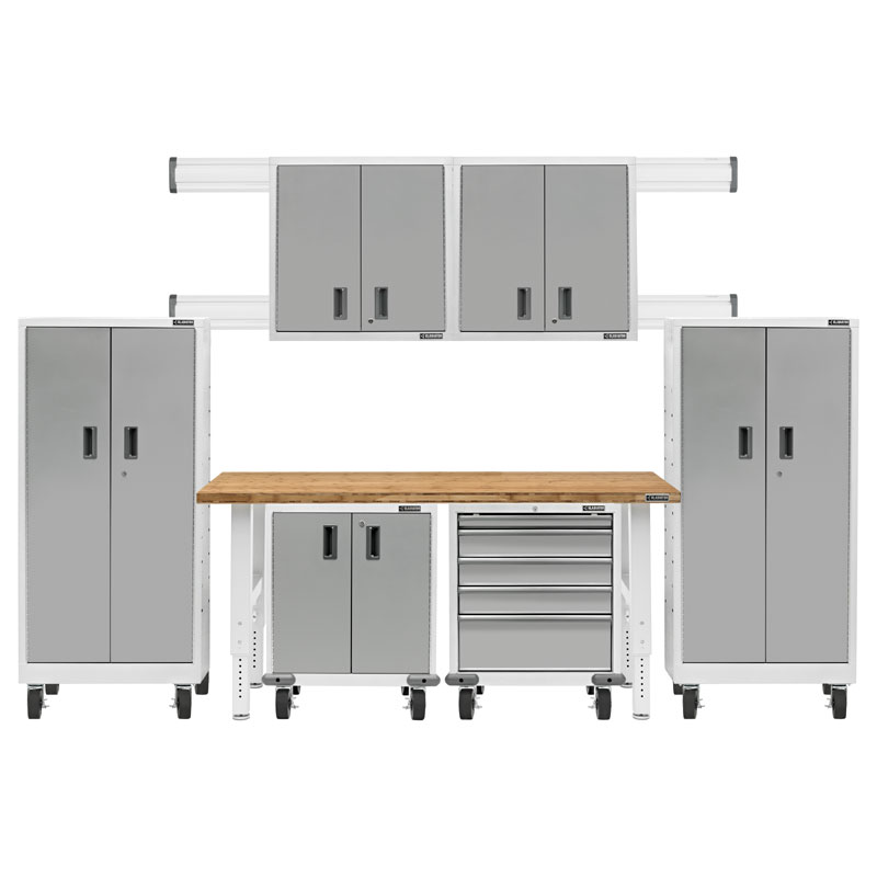 Gladiator Premier Welded Steel White 9 Piece Set - Image 2
