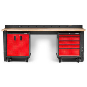 Gladiator Premier Welded Steel Red 3 Piece Workbench Kit