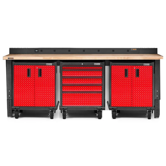 Gladiator Premier Welded Steel Red 4 Piece Workbench Kit - Image 3