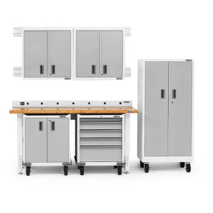 Gladiator Premier Welded Steel White 8 Piece Set
