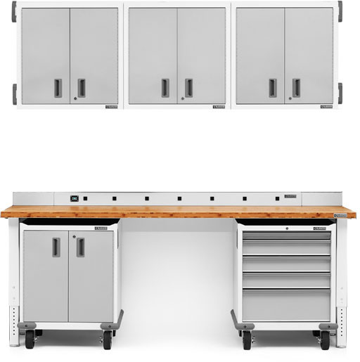 Gladiator Premier Welded Steel White 9 Piece Kit - Image 3
