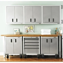 Gladiator Premier White Deluxe Laundry Room Set - Image 5