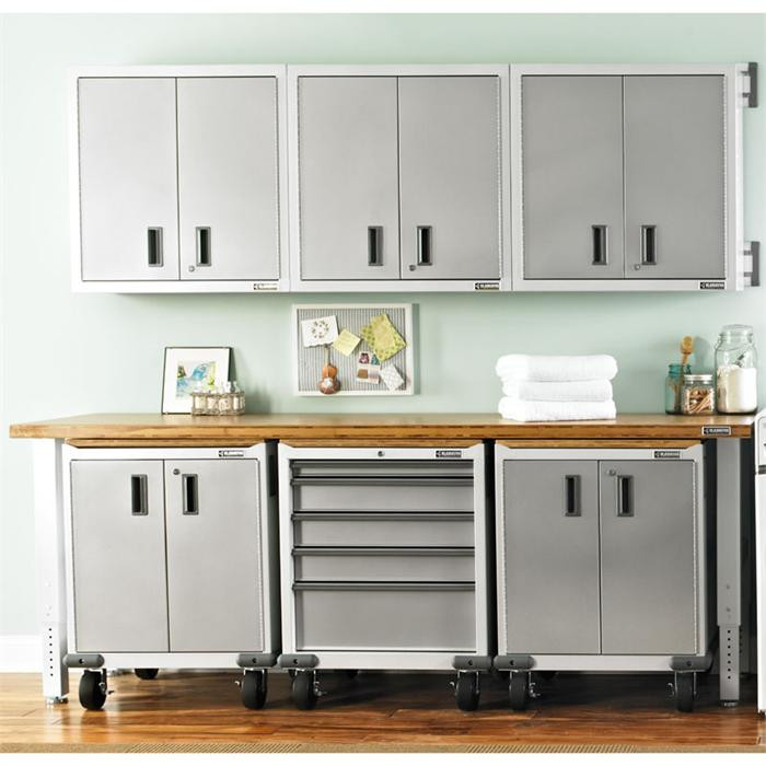 Gladiator Premier White Deluxe Laundry Room Set - Image 4