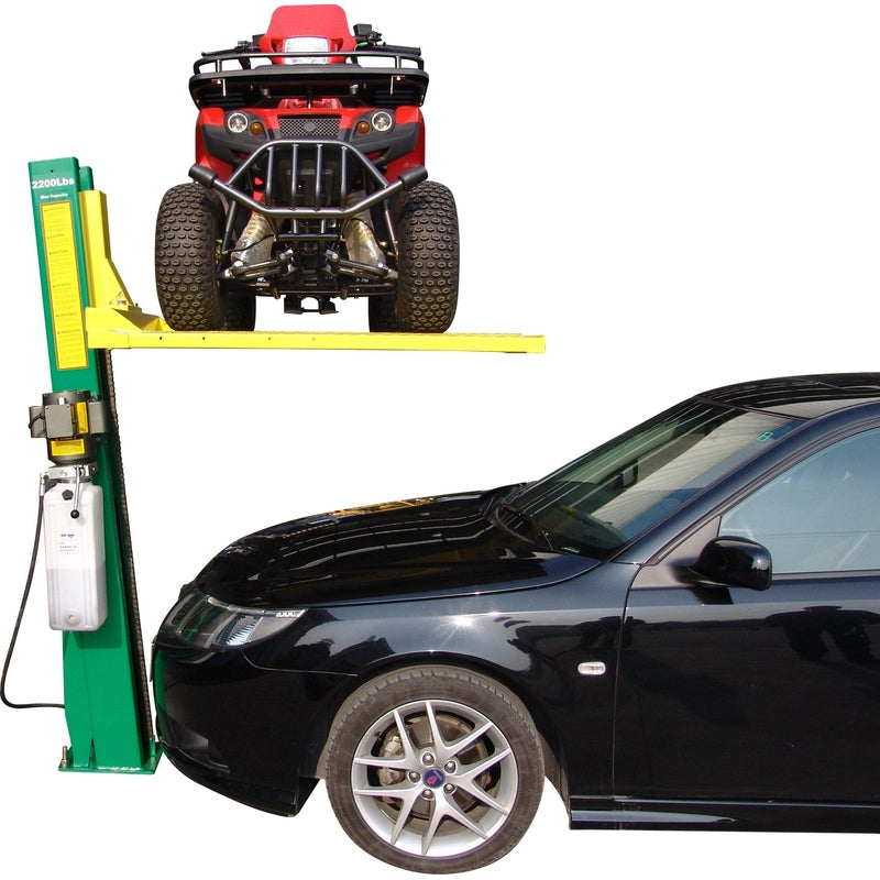 Tuxedo SC-2K 2,000 lb Single Column Lawnmower Storage Lift - 110V Duro Included - Image 4