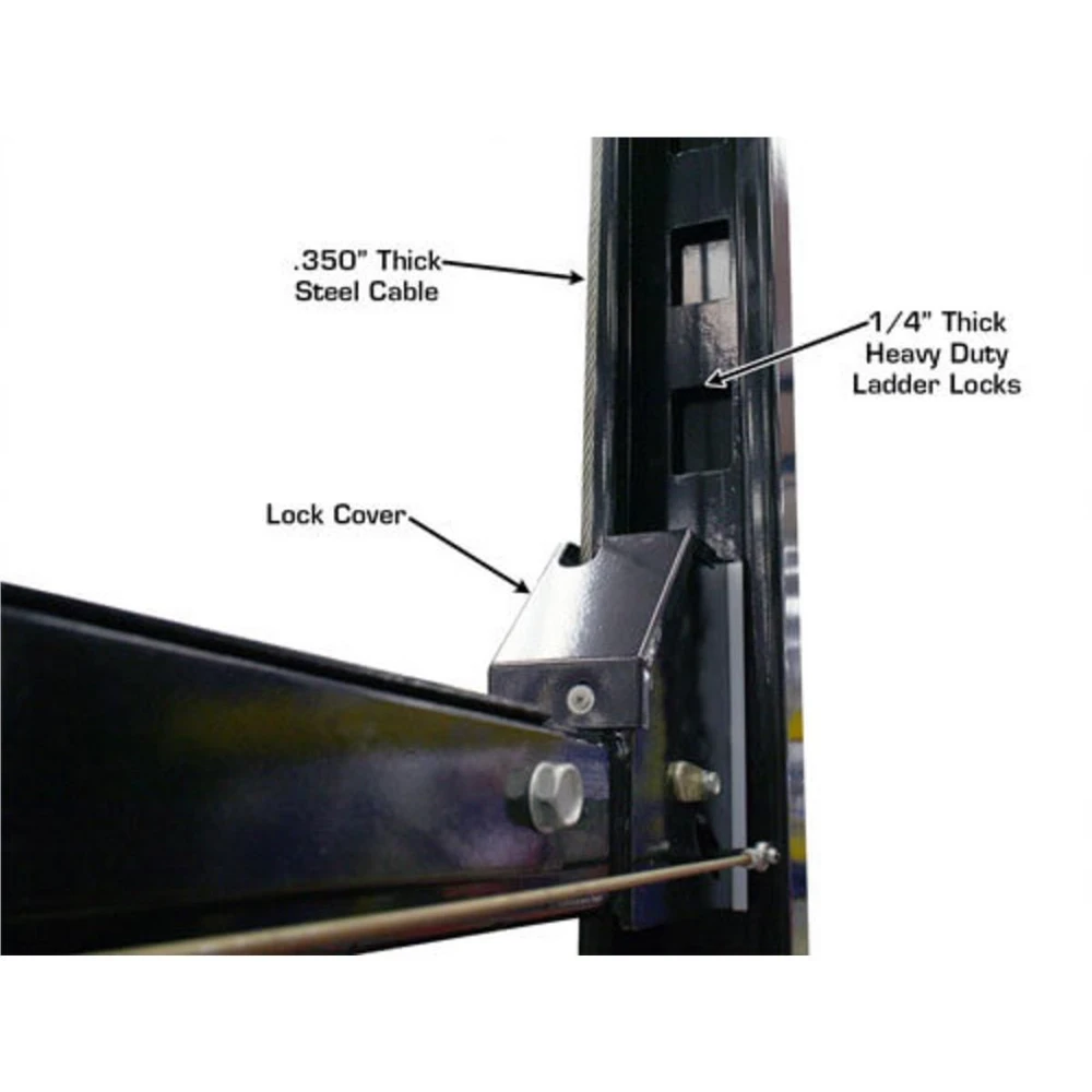 Atlas Garage PRO8000EXT Extra Tall Portable Hobbyist 8,000 lb. Capacity 4-Post Lift - Image 7