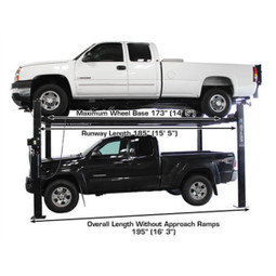 Atlas PRO8000EXT-L 4 Post Lift + RJ35 Sliding Jacks Combo - Image 41