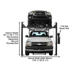 Atlas Garage PRO8000EXT-L Extra Tall/Extra Long Portable Hobbyist 8,000 lb. Capacity 4-Post Lift - Image 37