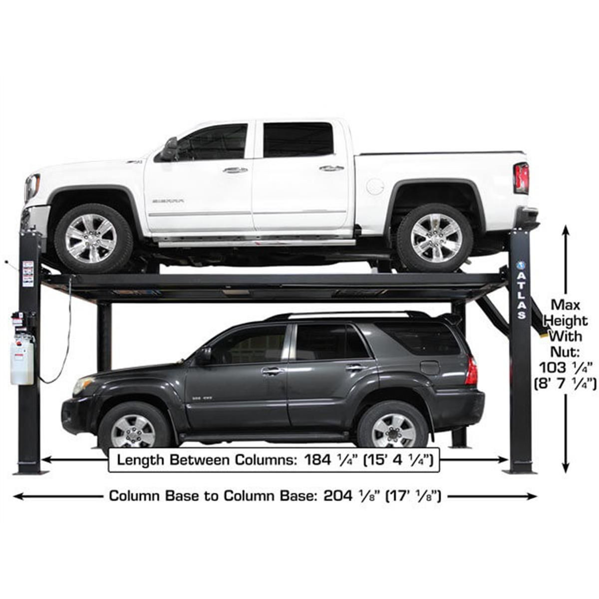 Atlas Apex 9 ALI Certified 9,000 lb. Capacity 4-Post Lift - Image 27