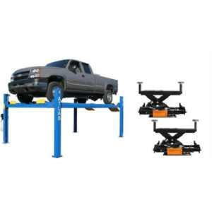 Atlas 412 12,000 lb. 4-Post Lift + RJ6 Rolling Jacks Combo