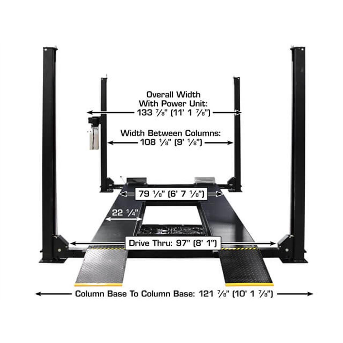 Atlas Apex 9 ALI Certified 9,000 lb. Capacity 4-Post Lift - Image 31