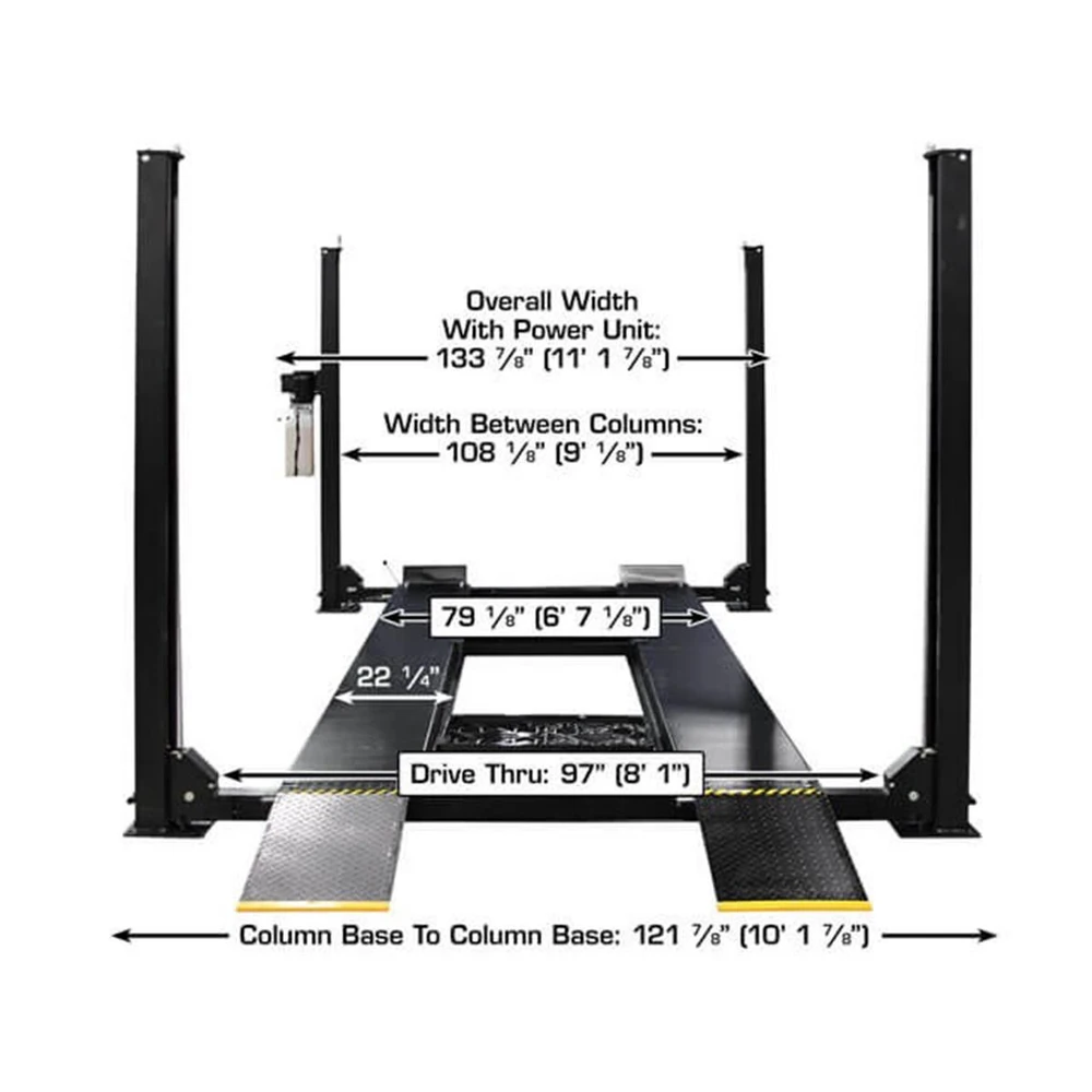 Atlas Apex 9 ALI Certified 9,000 lb. Capacity 4-Post Lift - Image 8