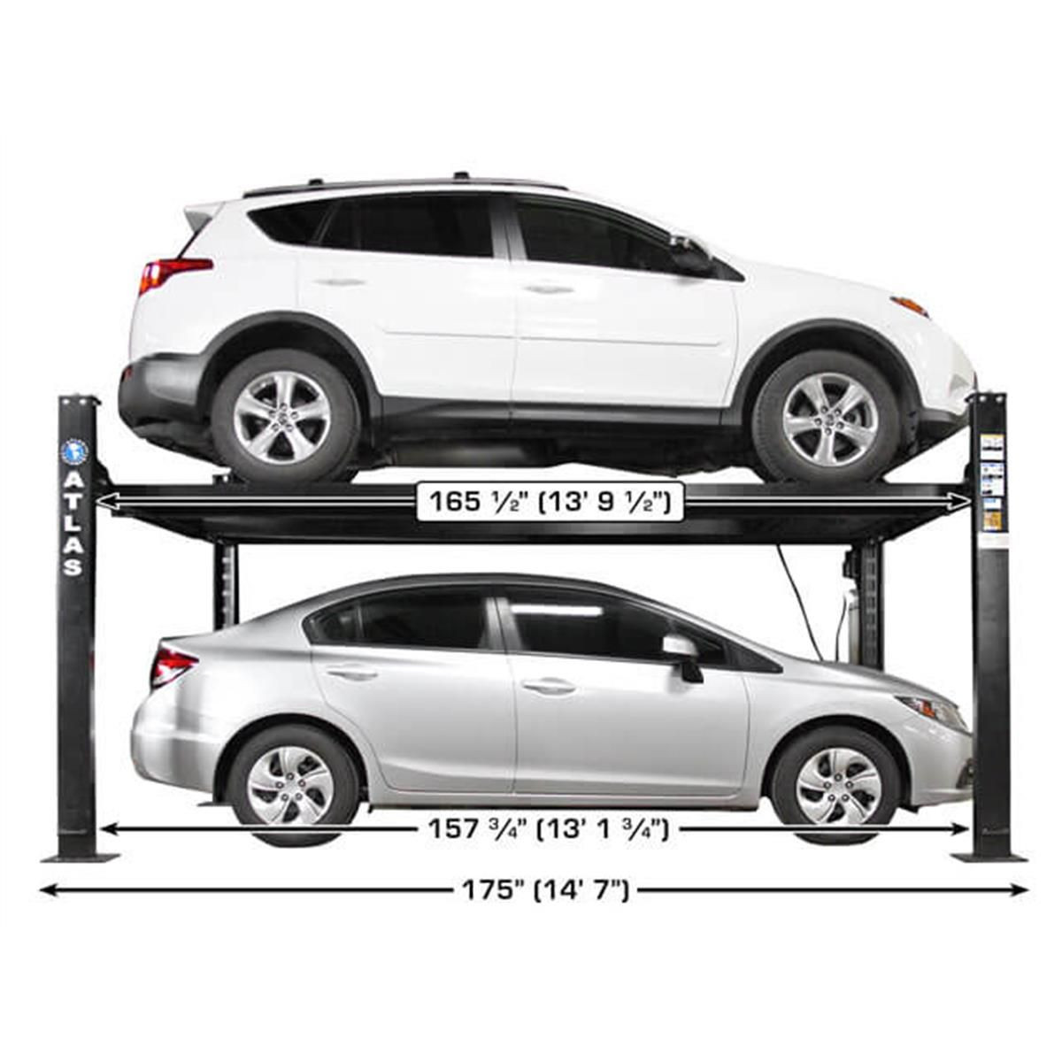 Atlas ALI Certified APEX 8 4 Post Lift + RJ35 Sliding Jacks Combo - Image 21