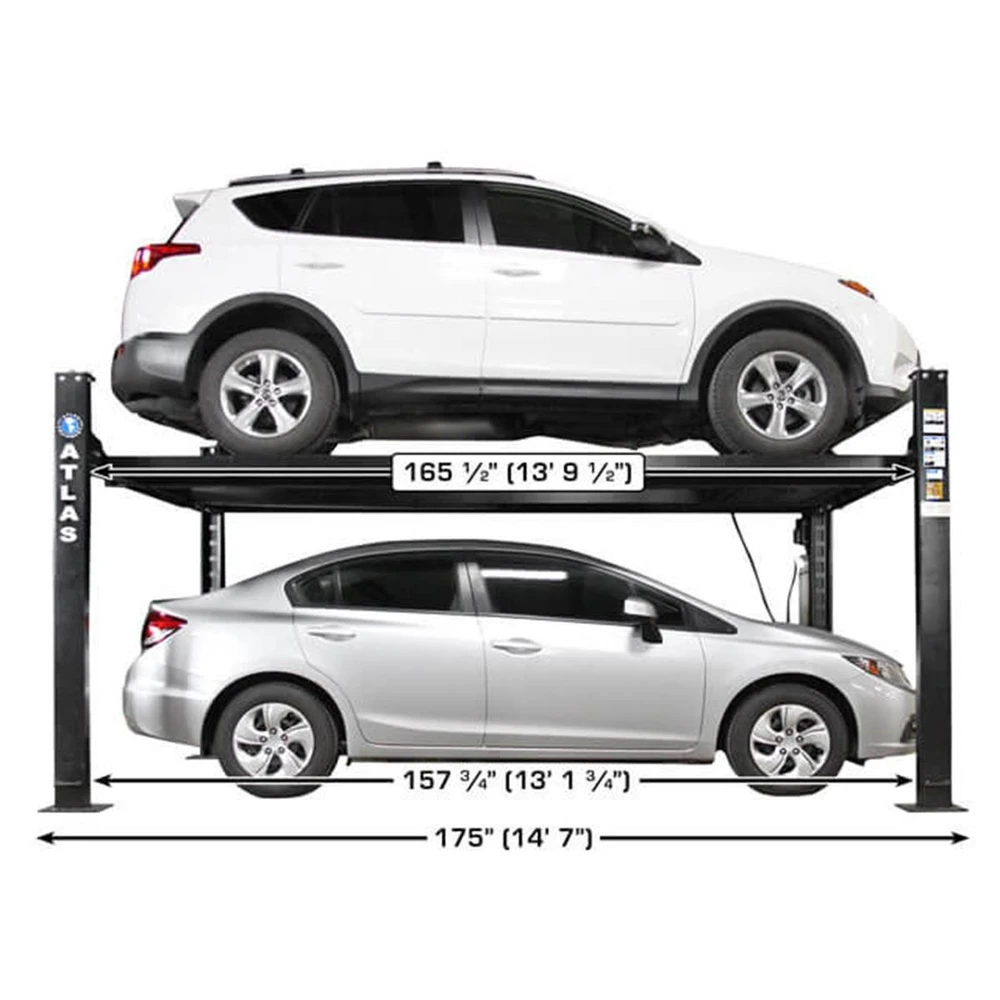 Atlas ALI Certified APEX 8 4 Post Lift + RJ35 Sliding Jacks Combo - Image 4