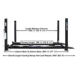 Atlas Apex 9 ALI Certified 9,000 lb. Capacity 4-Post Lift - Image 34