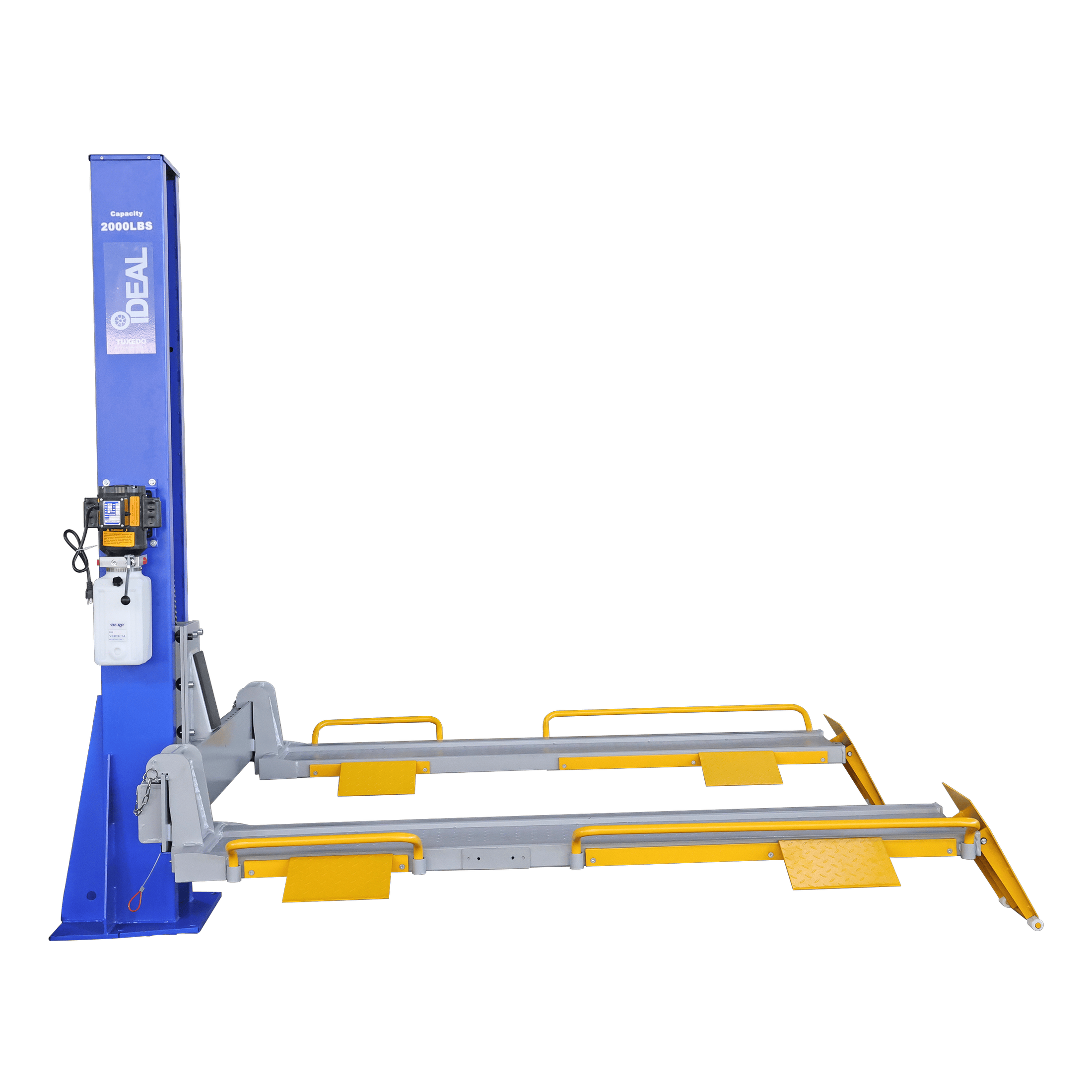 iDEAL SC-2K-UTV-X 2,000 lb Single-Column Multi-Use Lift for ATVs, UTVs, Golf Carts & Riding/Zero-Turn Mowers