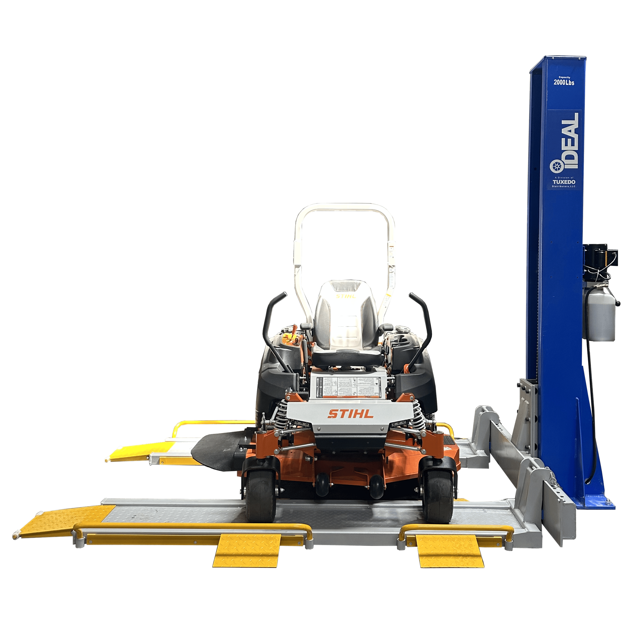 iDEAL SC-2K-UTV-X 2,000 lb Single-Column Multi-Use Lift for ATVs, UTVs, Golf Carts & Riding/Zero-Turn Mowers - Image 7