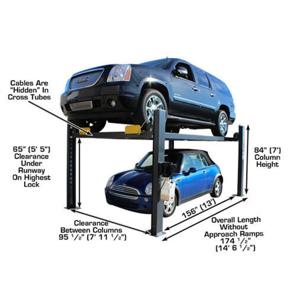 Atlas 408SL Super Deluxe Portable Hobbyist 8,000 lb. Capacity 4-Post Lift - Image 4