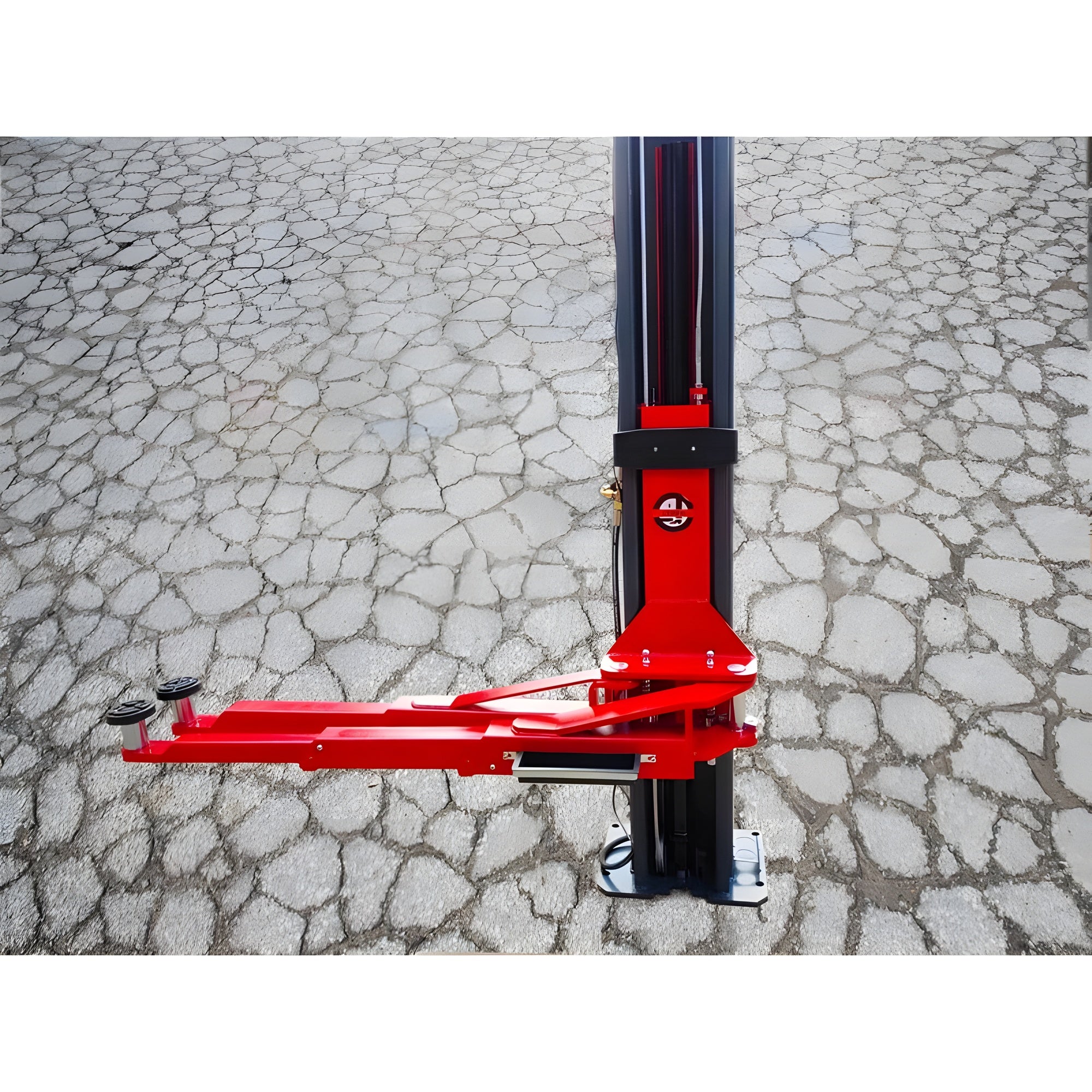 Katool KT-AS110D 11,000 lb Asymmetric Two-Post Lift — Direct Drive, Single-Point Lock Release - Image 4