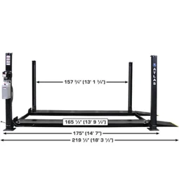 Atlas ALI Certified APEX 8 4 Post Lift + RJ35 Sliding Jacks Combo - Image 30