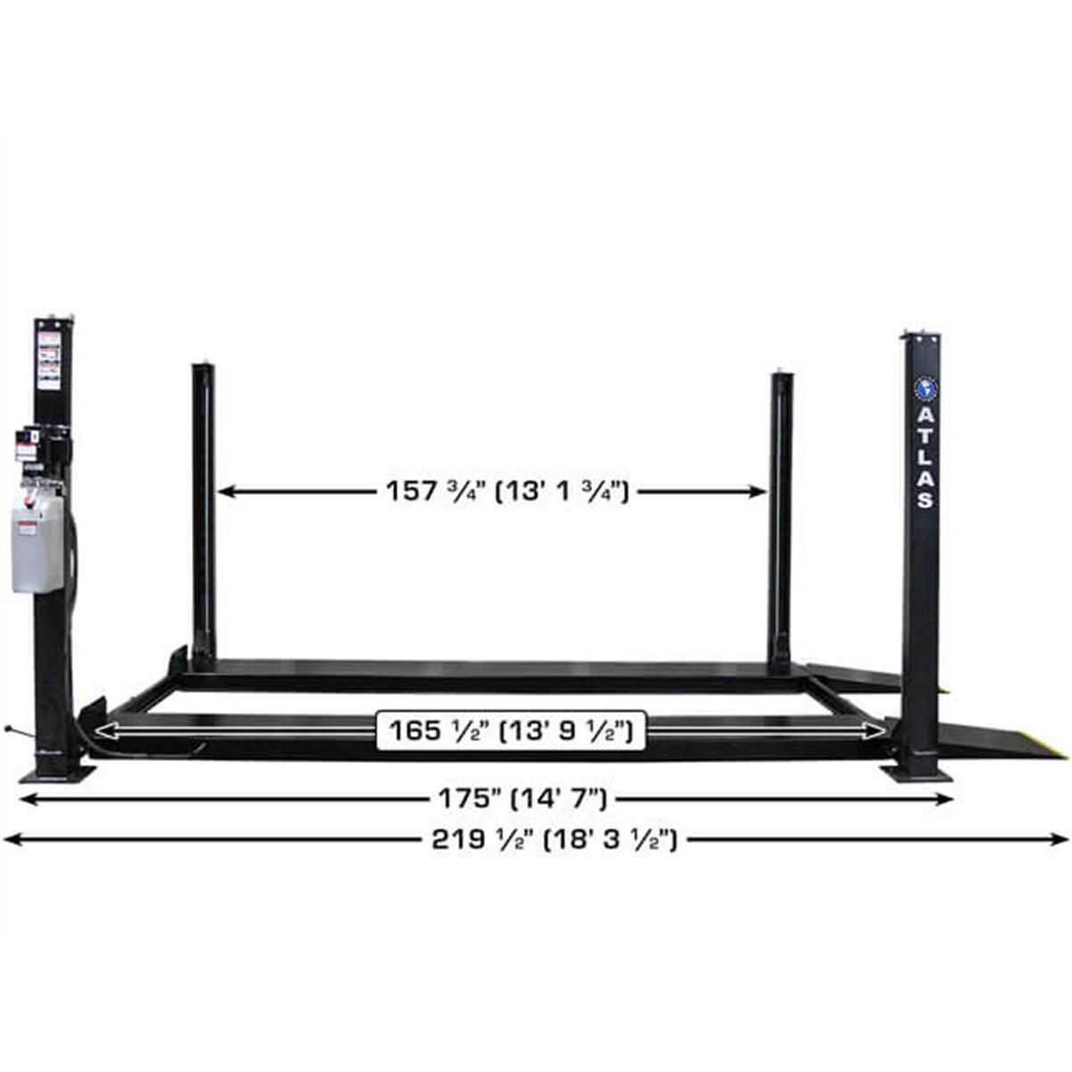Atlas ALI Certified APEX 8 4 Post Lift + RJ35 Sliding Jacks Combo - Image 29