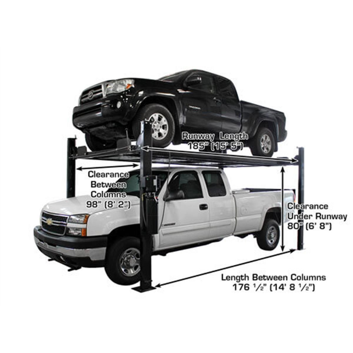 Atlas Garage PRO8000EXT-L Extra Tall/Extra Long Portable Hobbyist 8,000 lb. Capacity 4-Post Lift - Image 38