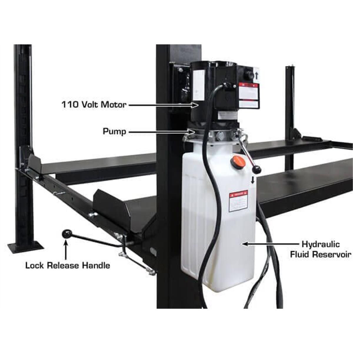 Atlas ALI Certified APEX 8 4 Post Lift + RJ35 Sliding Jacks Combo - Image 31
