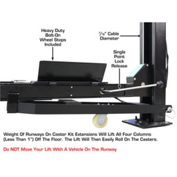 Atlas Apex 9 ALI Certified 9,000 lb. Capacity 4-Post Lift - Image 50