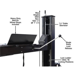 Atlas Apex 9 ALI Certified 9,000 lb. Capacity 4-Post Lift - Image 42