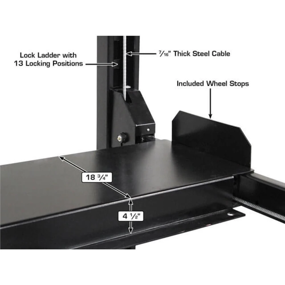 Atlas ALI Certified APEX 8 4 Post Lift + RJ35 Sliding Jacks Combo - Image 11