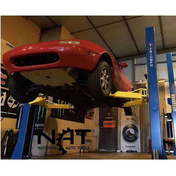 Triumph NT-9 9,000 lb Two-Post Floor Plate Lift, Low Ceiling - Image 7