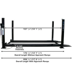 Atlas PRO8000 4 Post Lift + RJ35 Sliding Jacks Combo - Image 11
