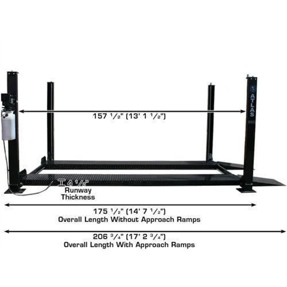 Atlas PRO8000 4 Post Lift + RJ35 Sliding Jacks Combo - Image 5